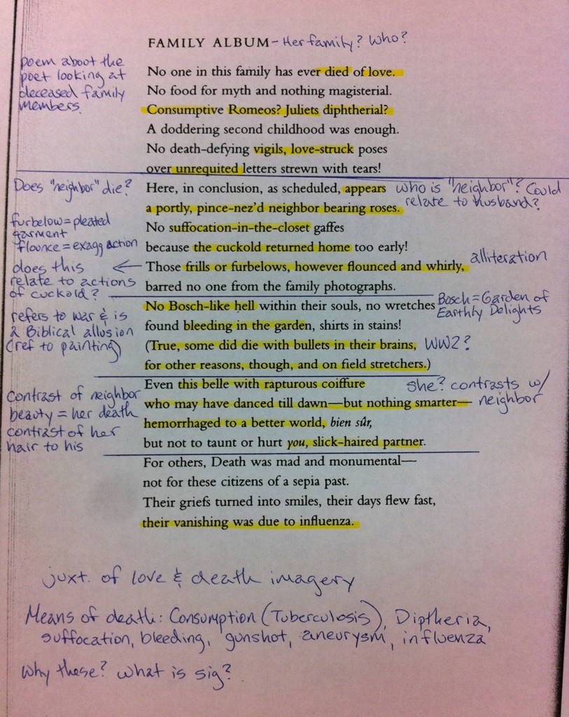 Annotating A Poem Ib Ging About Class