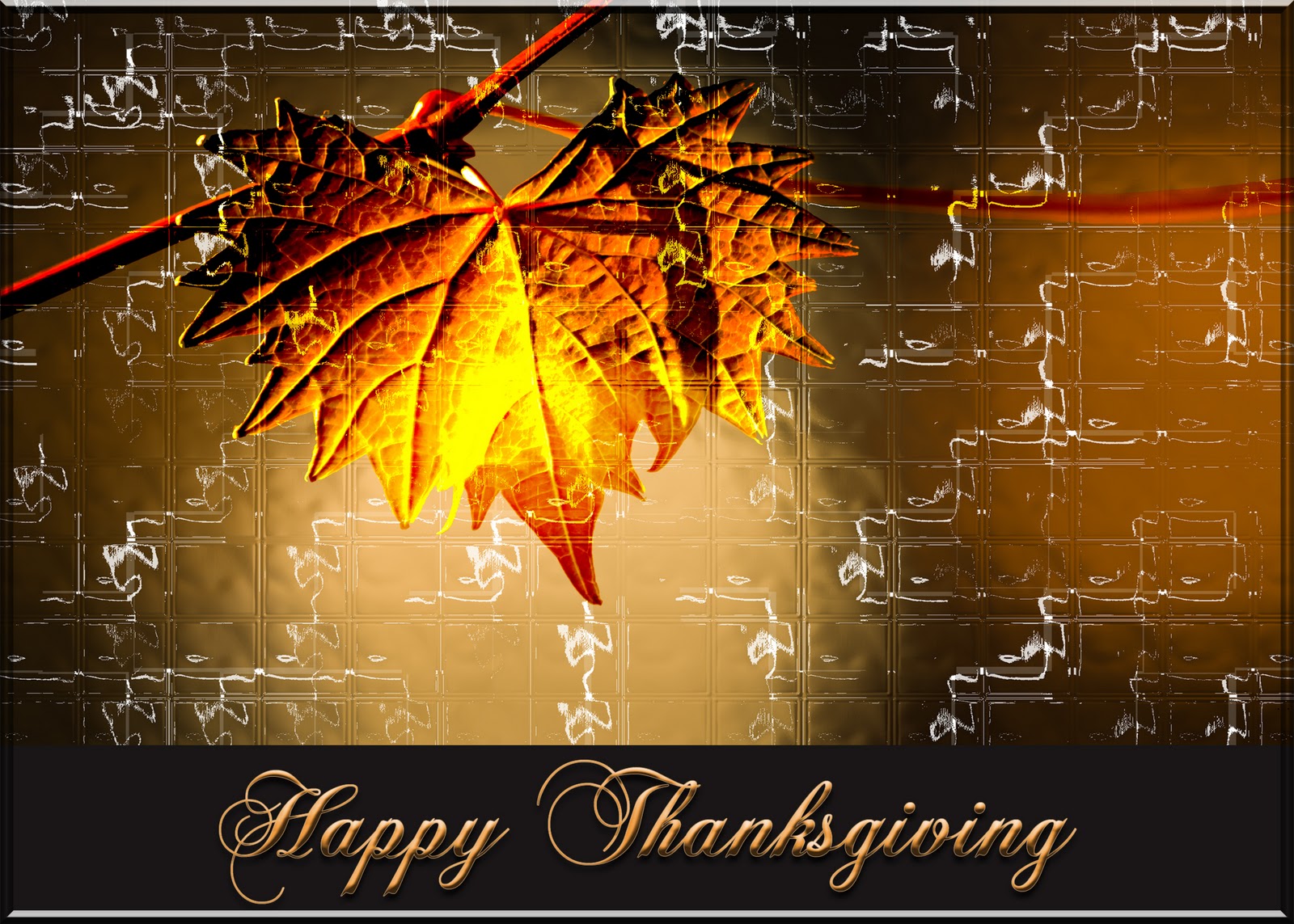 Happy Thanksgiving Leaves Wallpaper HD WallscreenHD