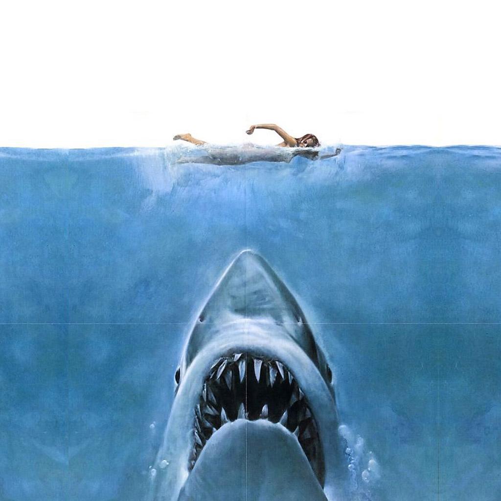Shark Attack iPad Wallpaper Background