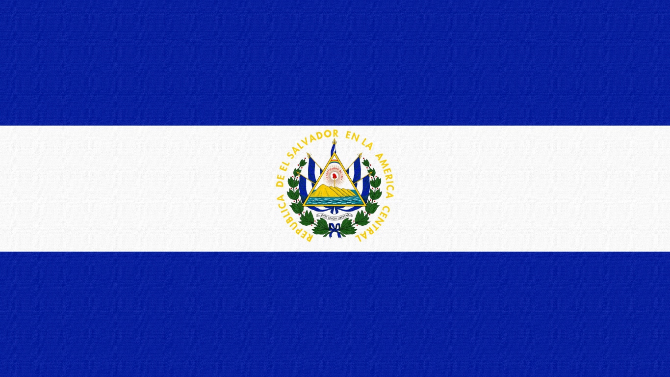 Flag El Salvador Lines Symbols Laptop HD Background