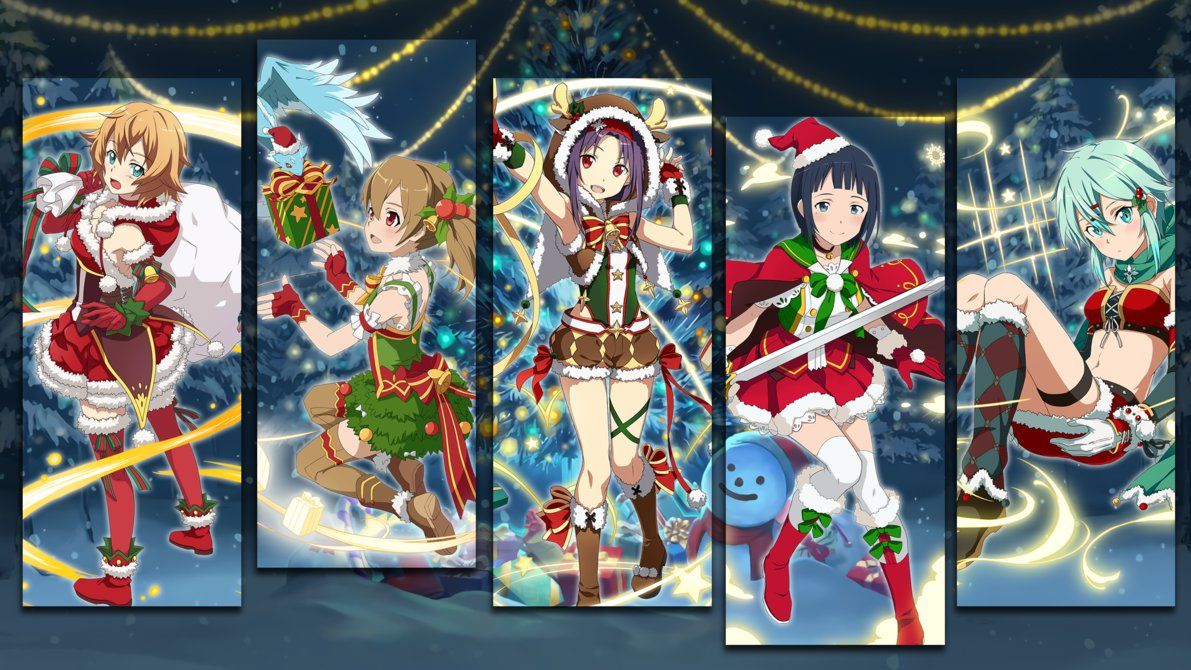 S A O Merry Christmas Sword Art Online Wallpaper