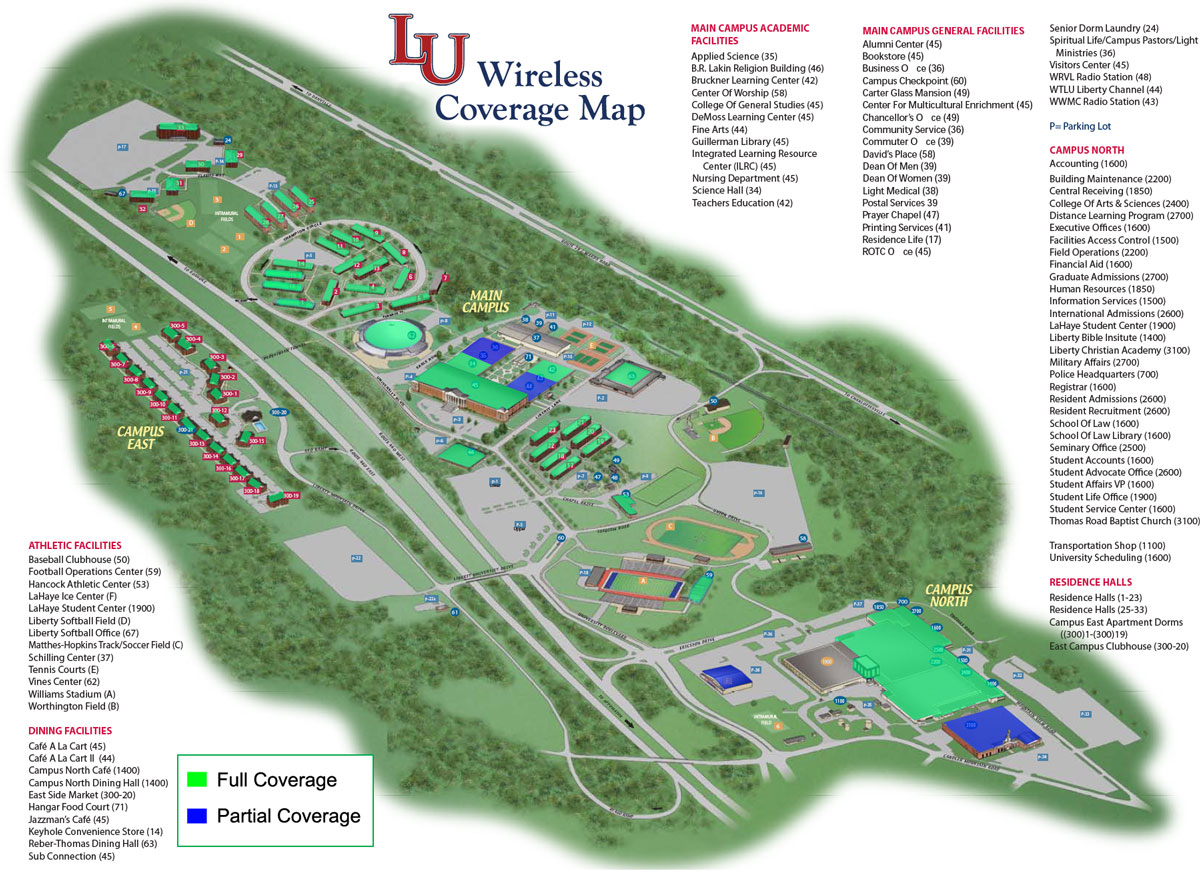 Liberty University Wireless Coverage Map Kb