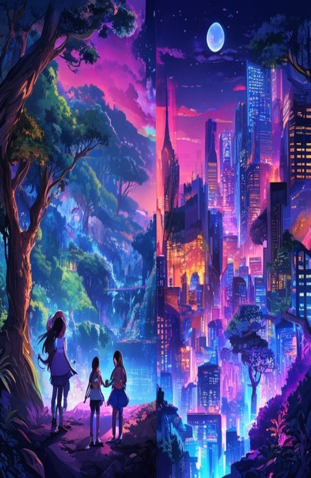 Anime Dual Monitor Wallpaper