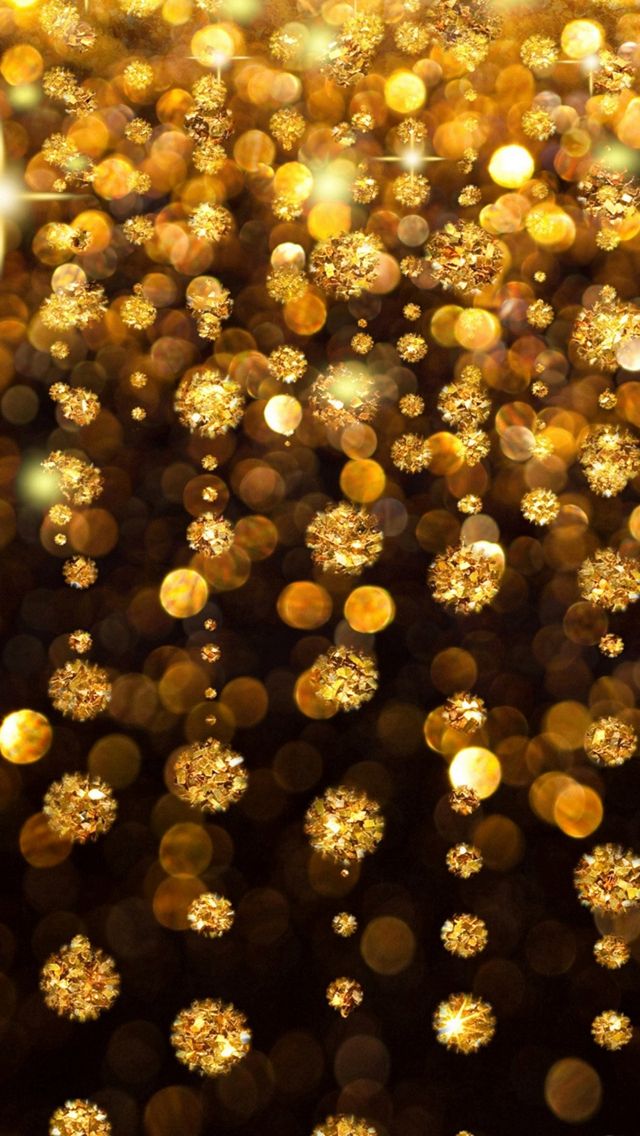 Gold Rain Shine Holiday Background Flicker Glow Jewelry Stones