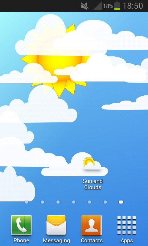 Sun And Clouds Live Wallpaper App For Android