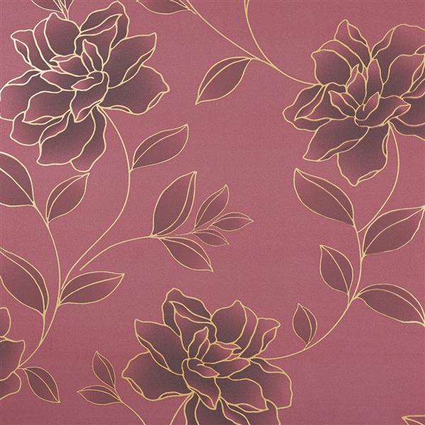 🔥 Free download floral luxury gold embossed velvet wallpaper 10m Roll