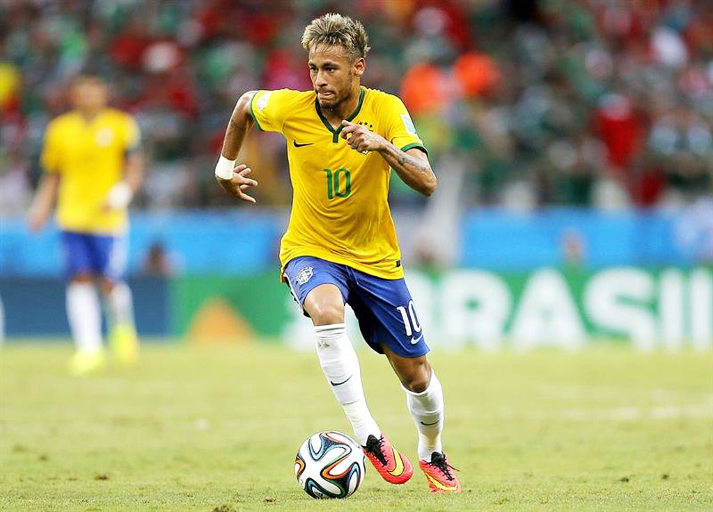 Neymar In The Brazilian National Team At Fifa World Cup