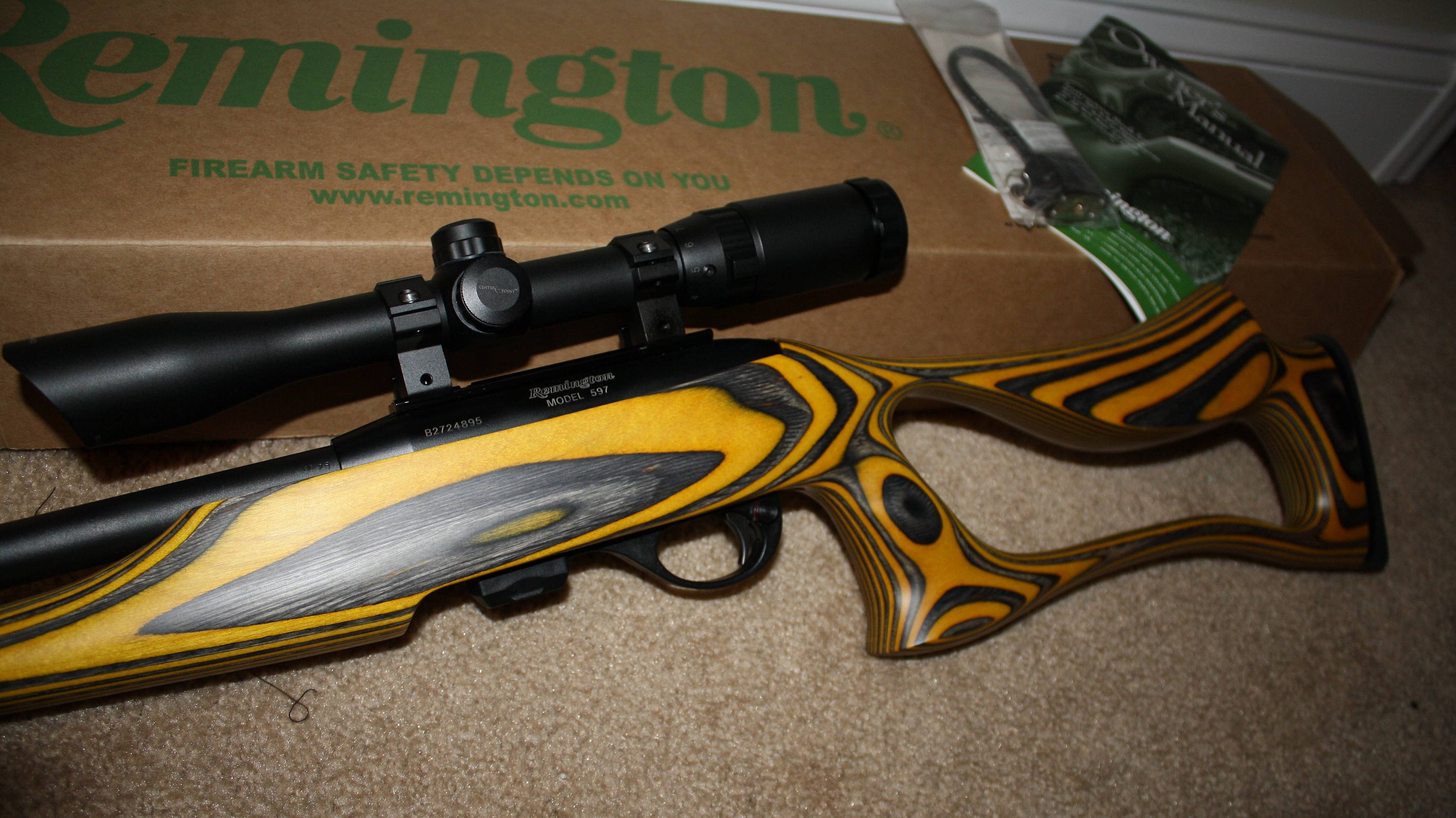 Remington Desktop Background Weapons Yellow