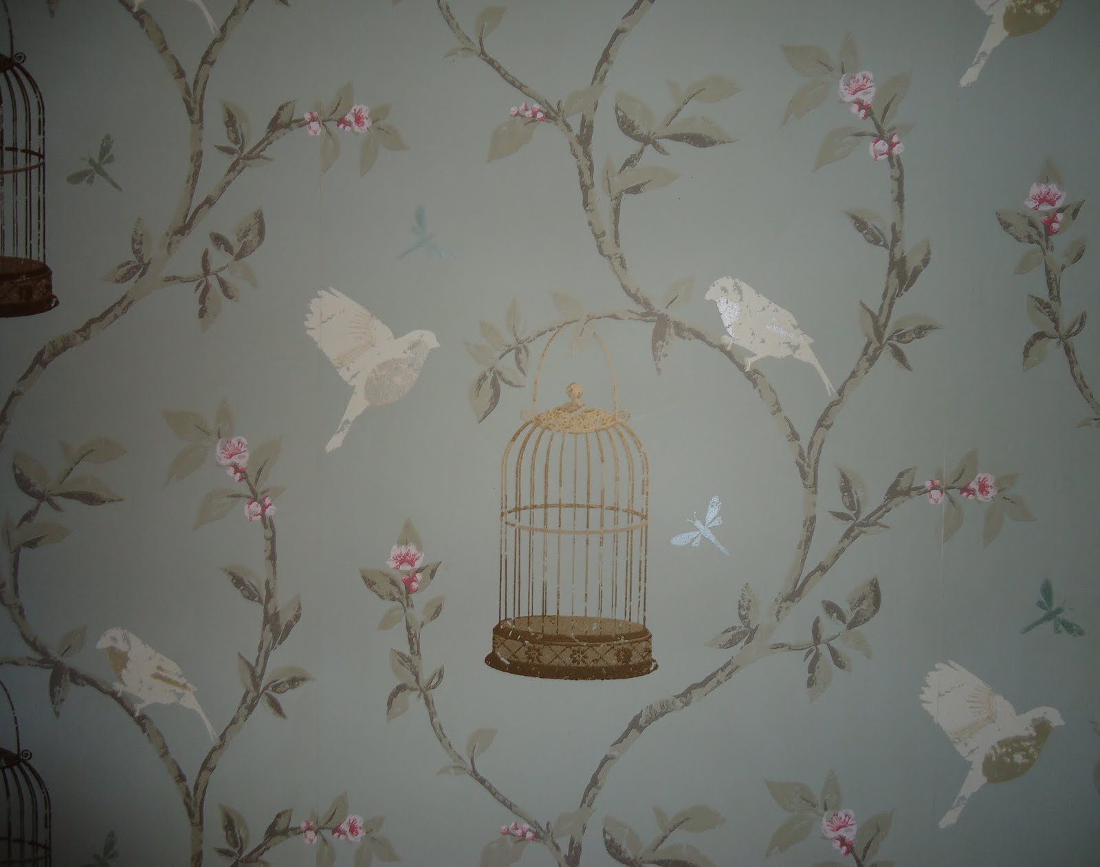 Vintage Bird Cage Background