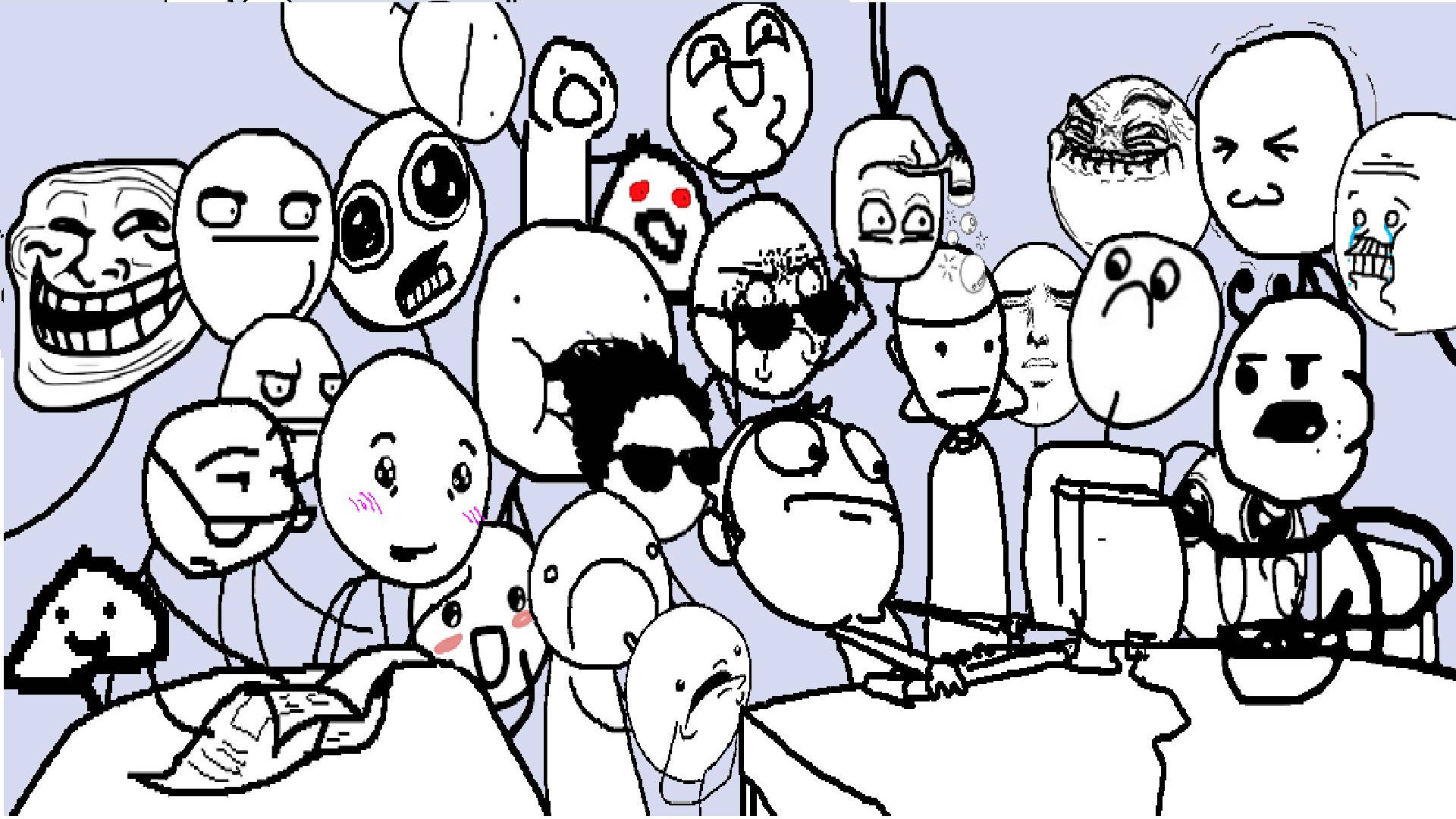 Meme Faces Wallpaper