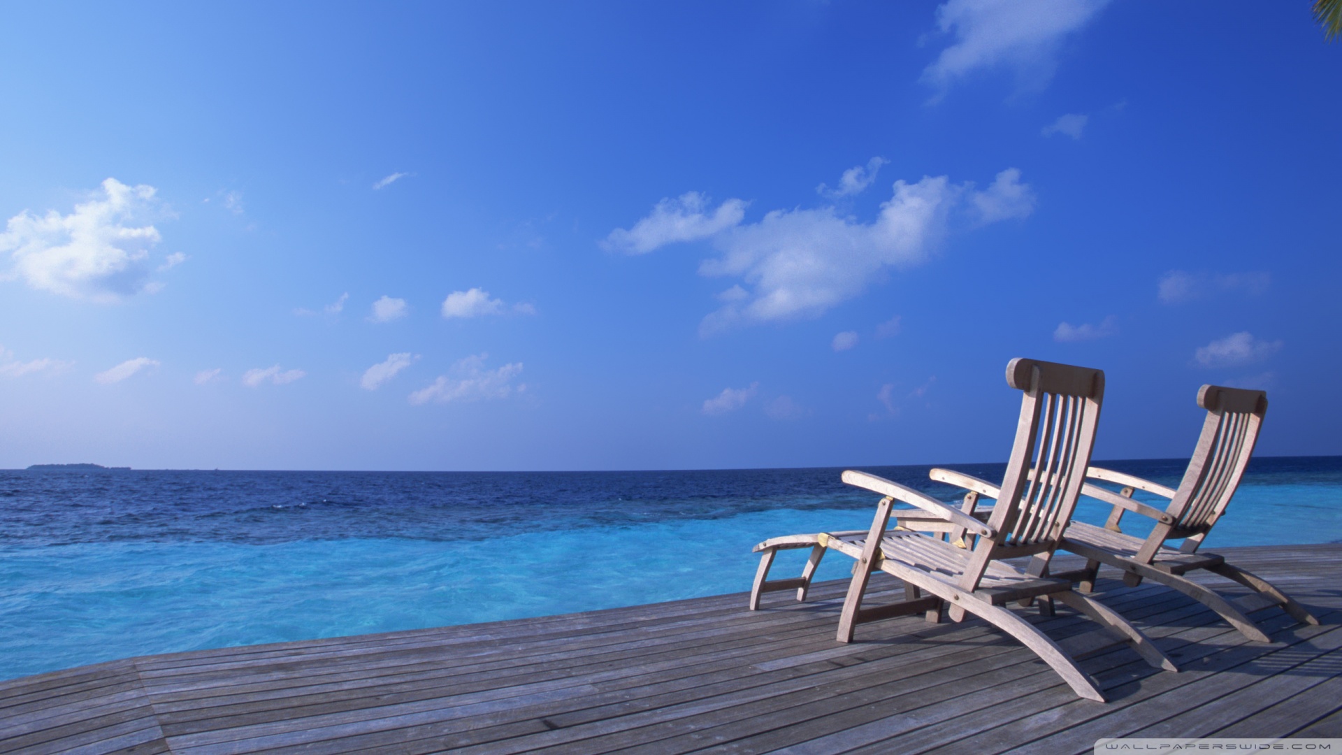 Tropical Island Background Beach Chair Quotes