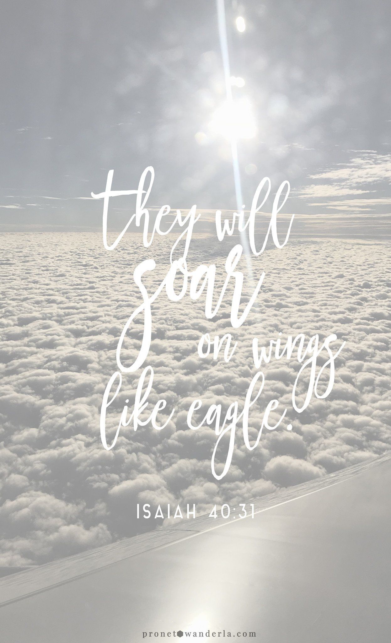 They Will Soar On Wings Like Eagles iPhone Wallpaper From