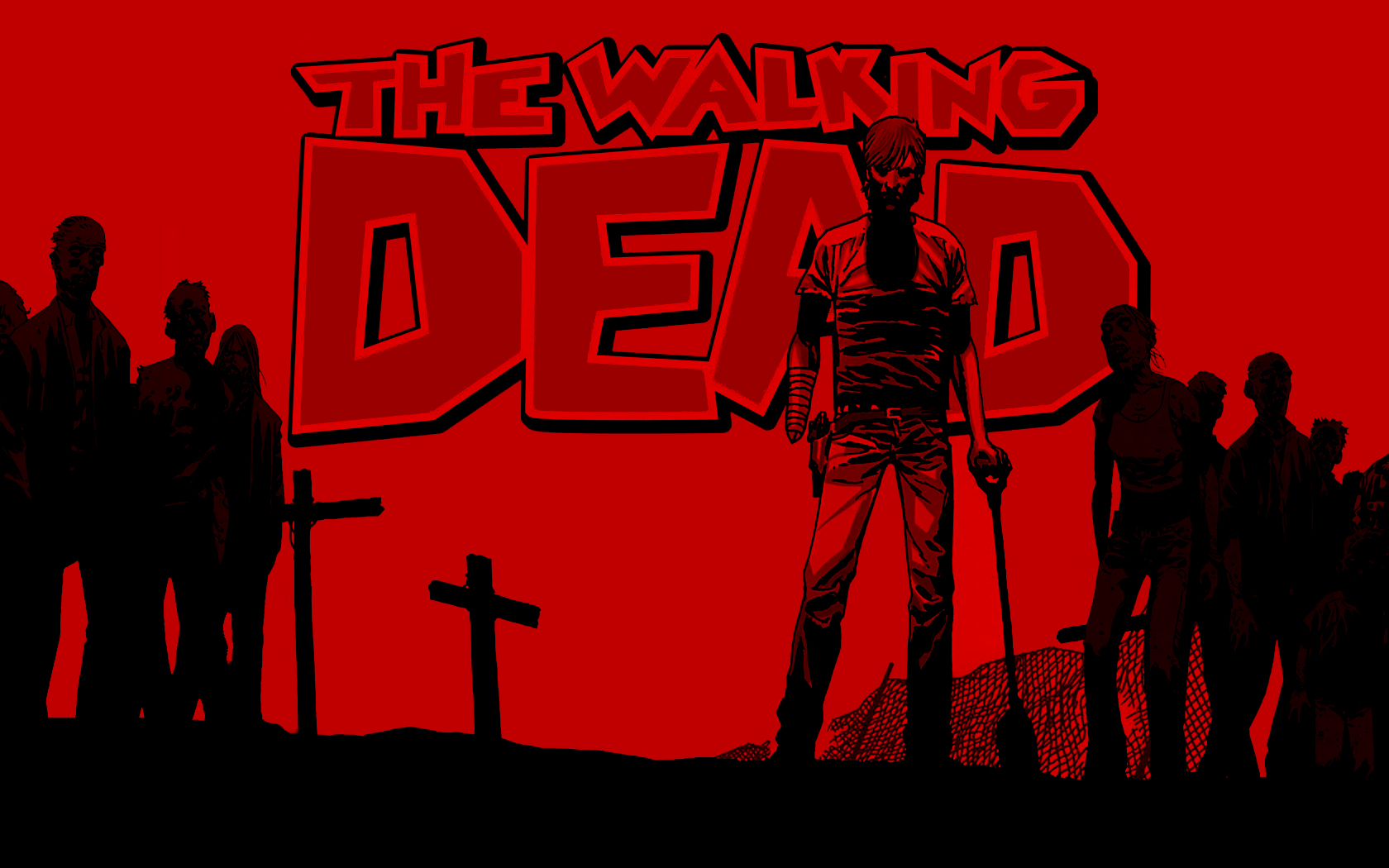 Dead Google Themes Red And Black Walking Wallpaper