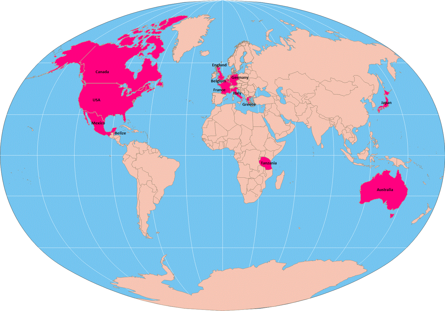 England On World Map Location