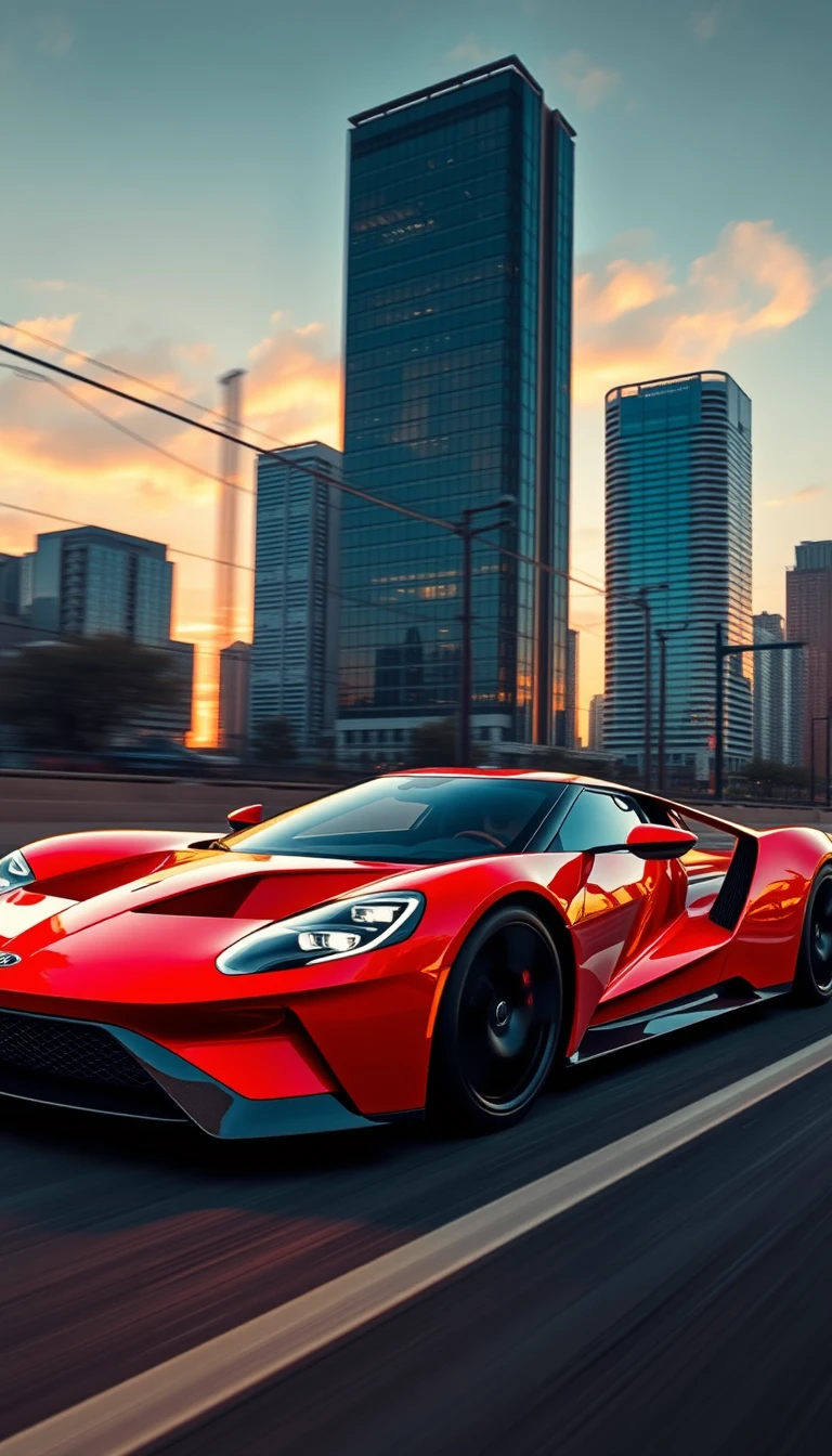 Ford Gt Supercar Phone Wallpaper