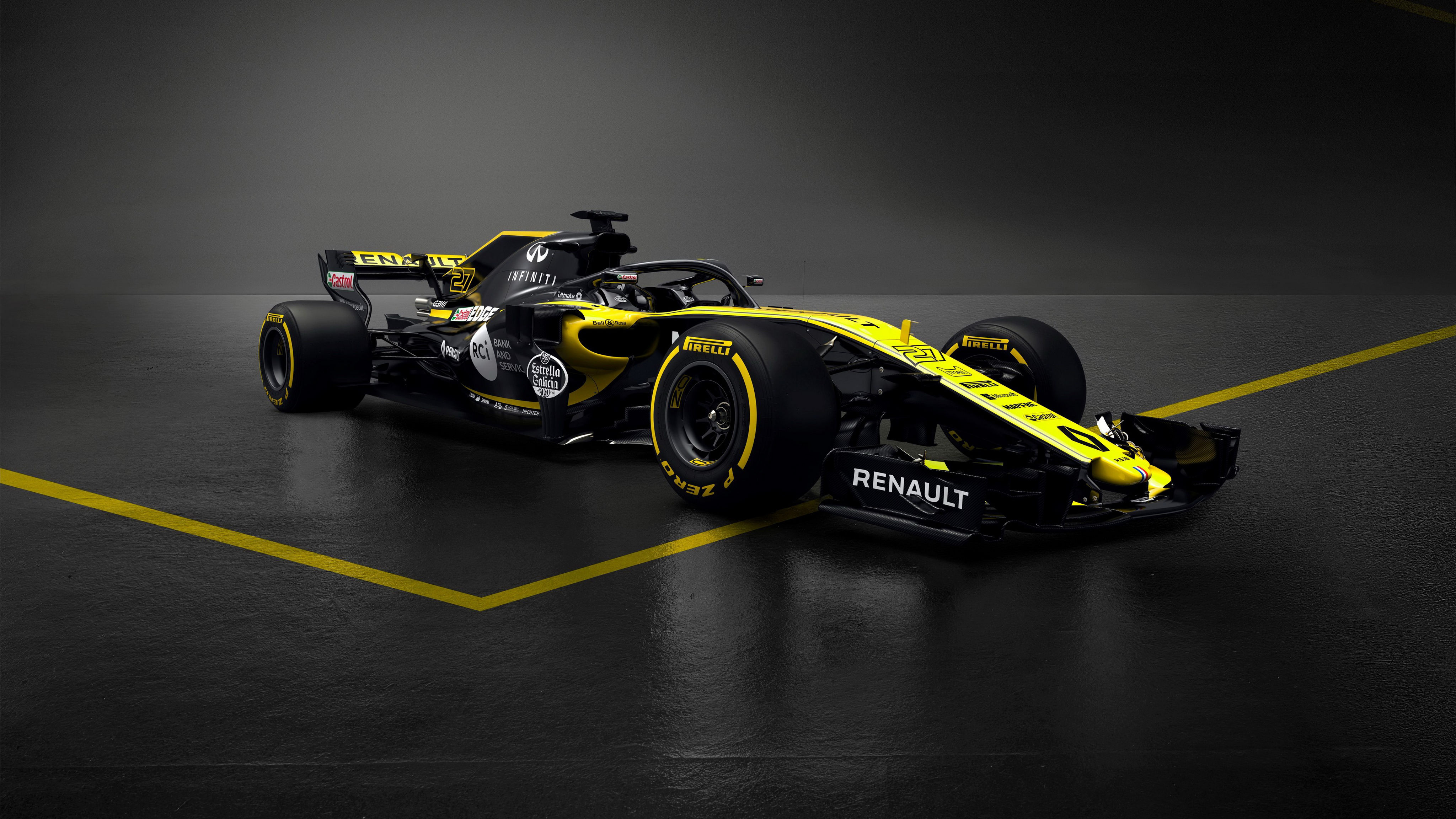 Renault Rs18 F1 Formula Car 4k Wallpaper HD