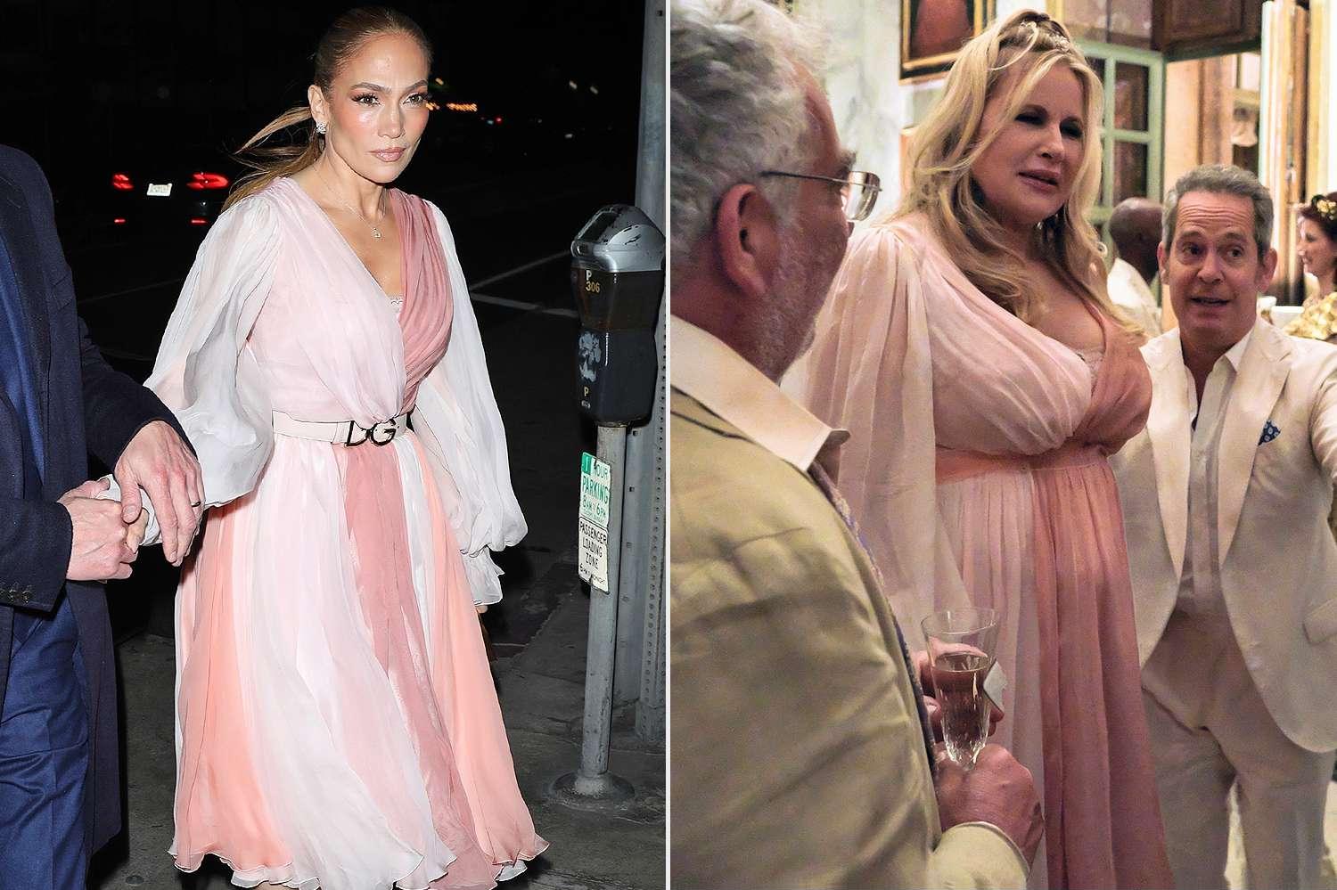 Jennifer Lopez Wears Same Dress Coolidge Wore In White