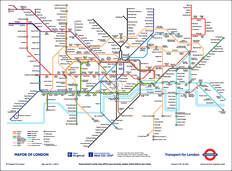 Wallpaper Mural London Underground Map Stanfords