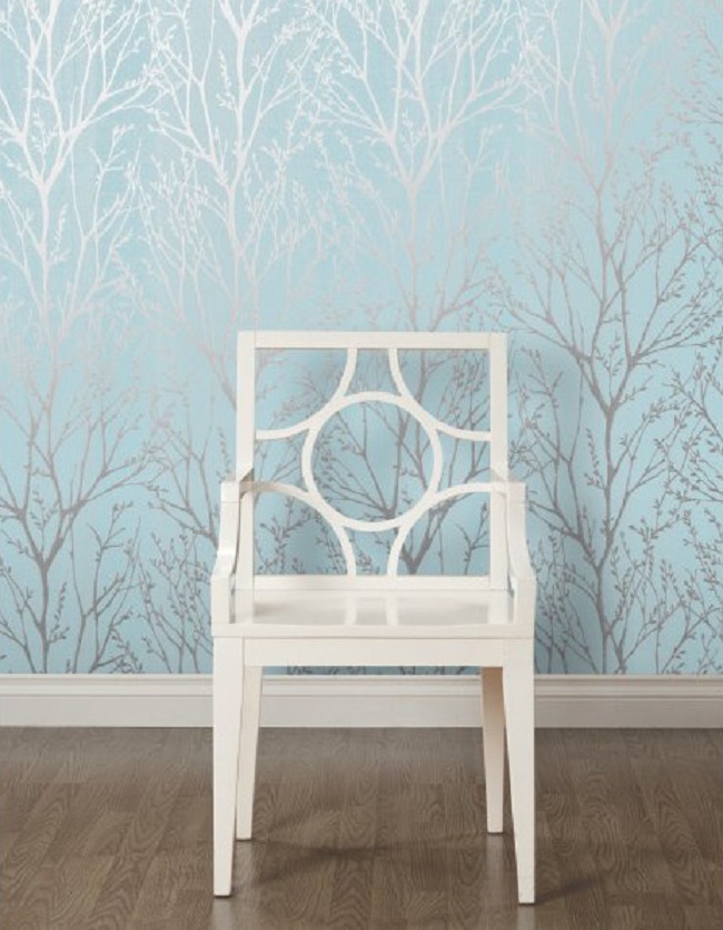 Teal Silver Shimmer Wallpaper By I Love Per Roll