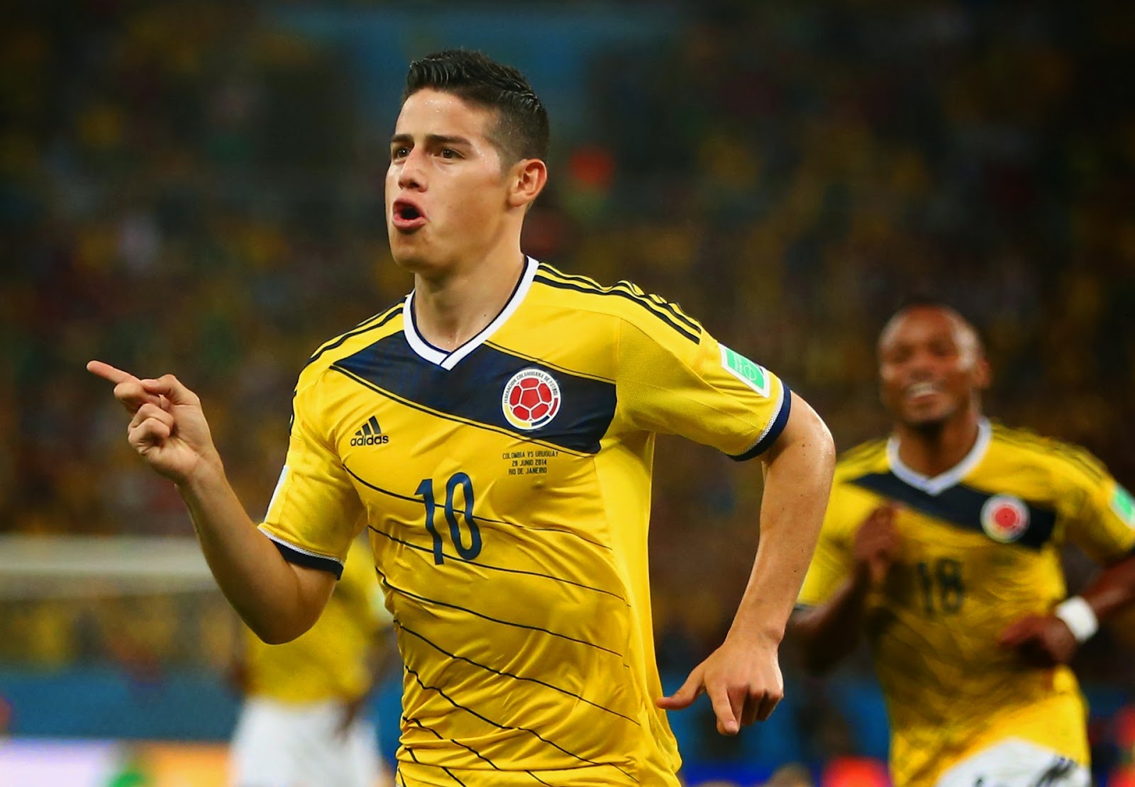 James Rodriguez Of Colombia At World Cup Wallpaper HD