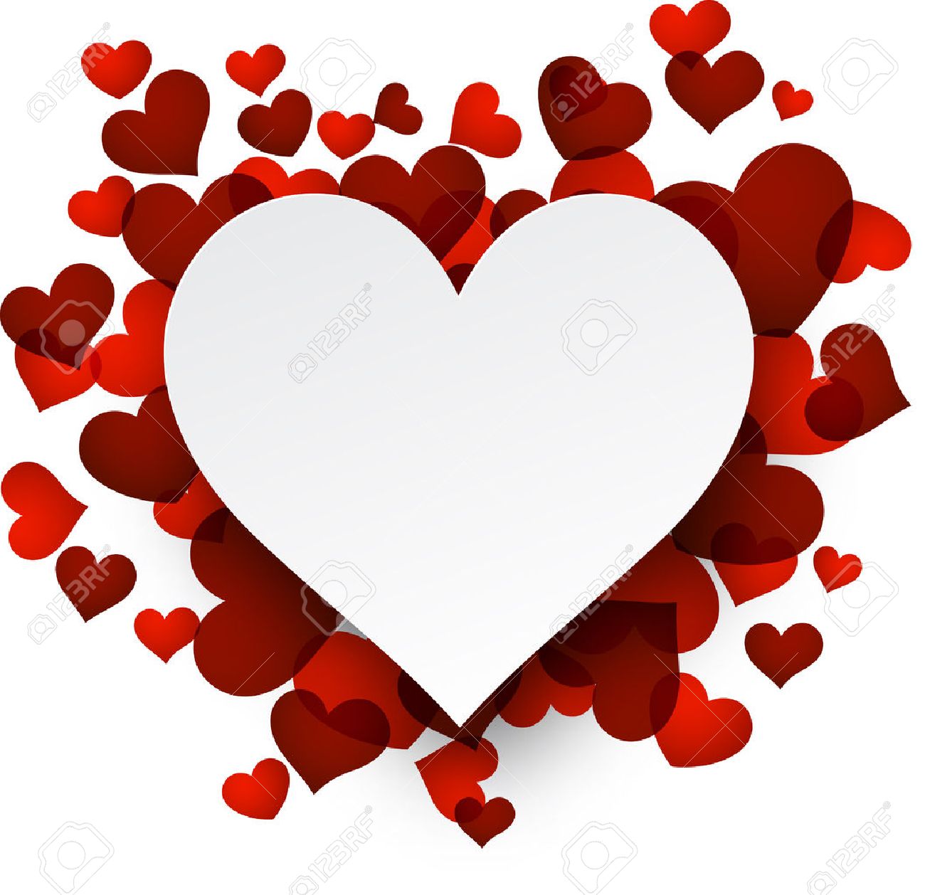 Love Background With Red Hearts Royalty Cliparts Vectors