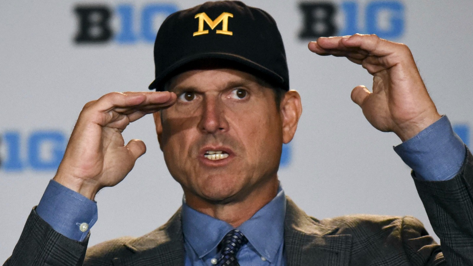 Watch Jim Harbaugh Get Confused Claim He May Have Invented The