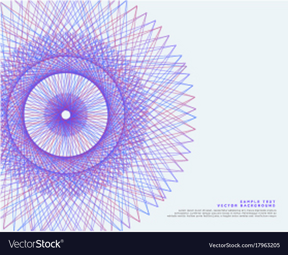 Lines Spirograph Background Royalty Vector Image