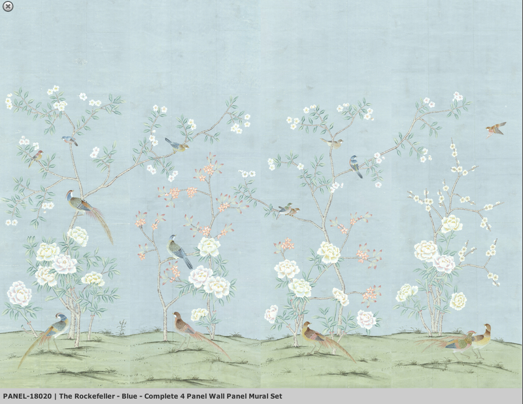 Sybaritic Spaces The Wait is Over Digital Chinoiserie Wallpapers 1062x821
