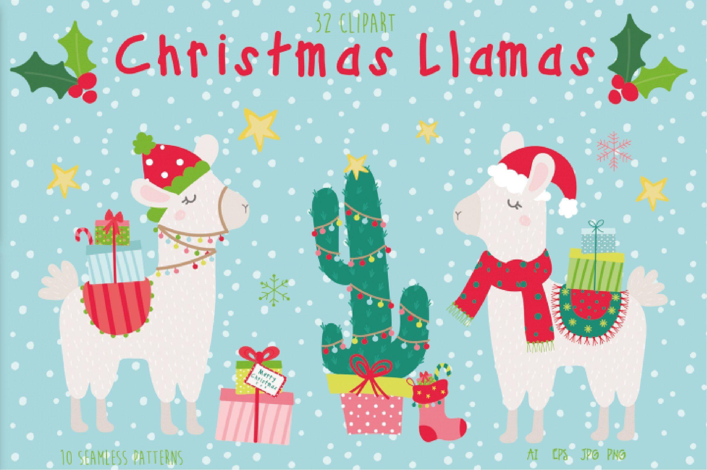 New Christmas Bundle Llama Cards