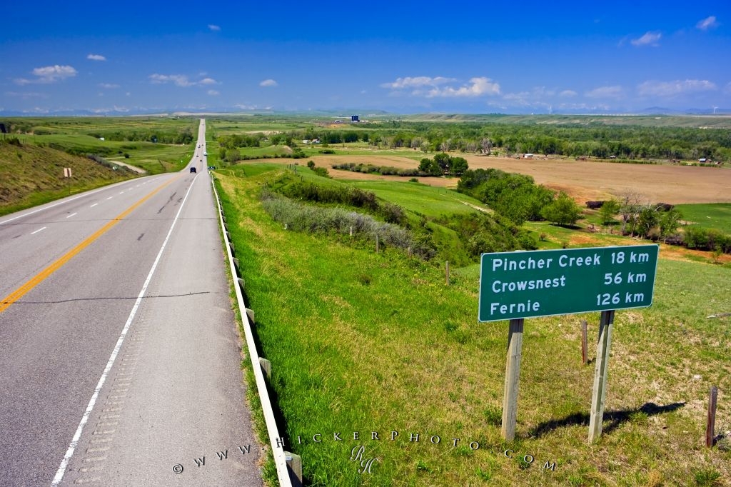 Wallpaper Background Southern Alberta Highway Scenic Landscape