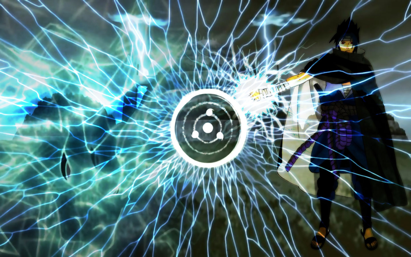 Pixel Desktop Wallpaper Sasuke Master Lightning