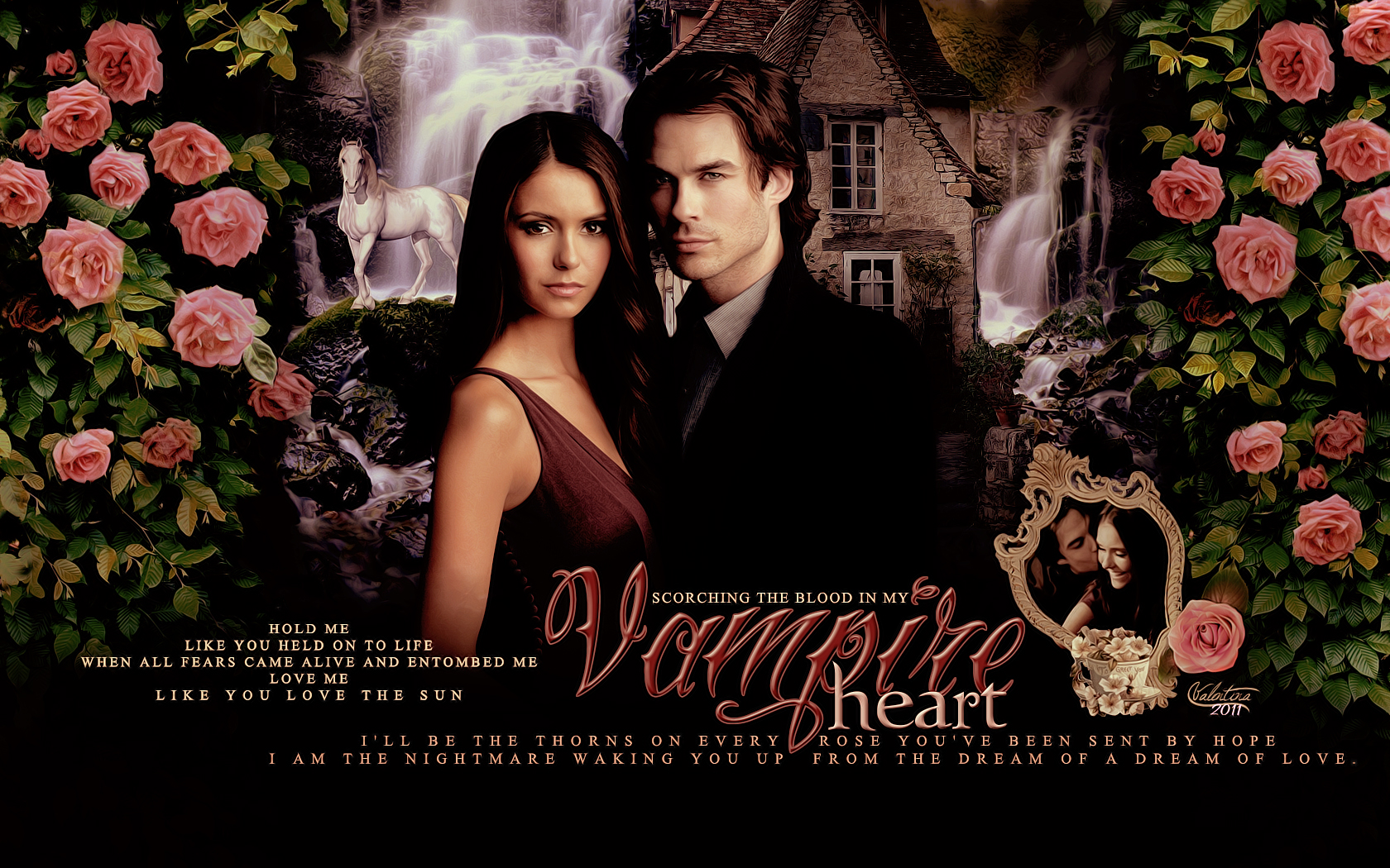 Cast of Vampire Diaries   High Definition Widescreen Wallpapers