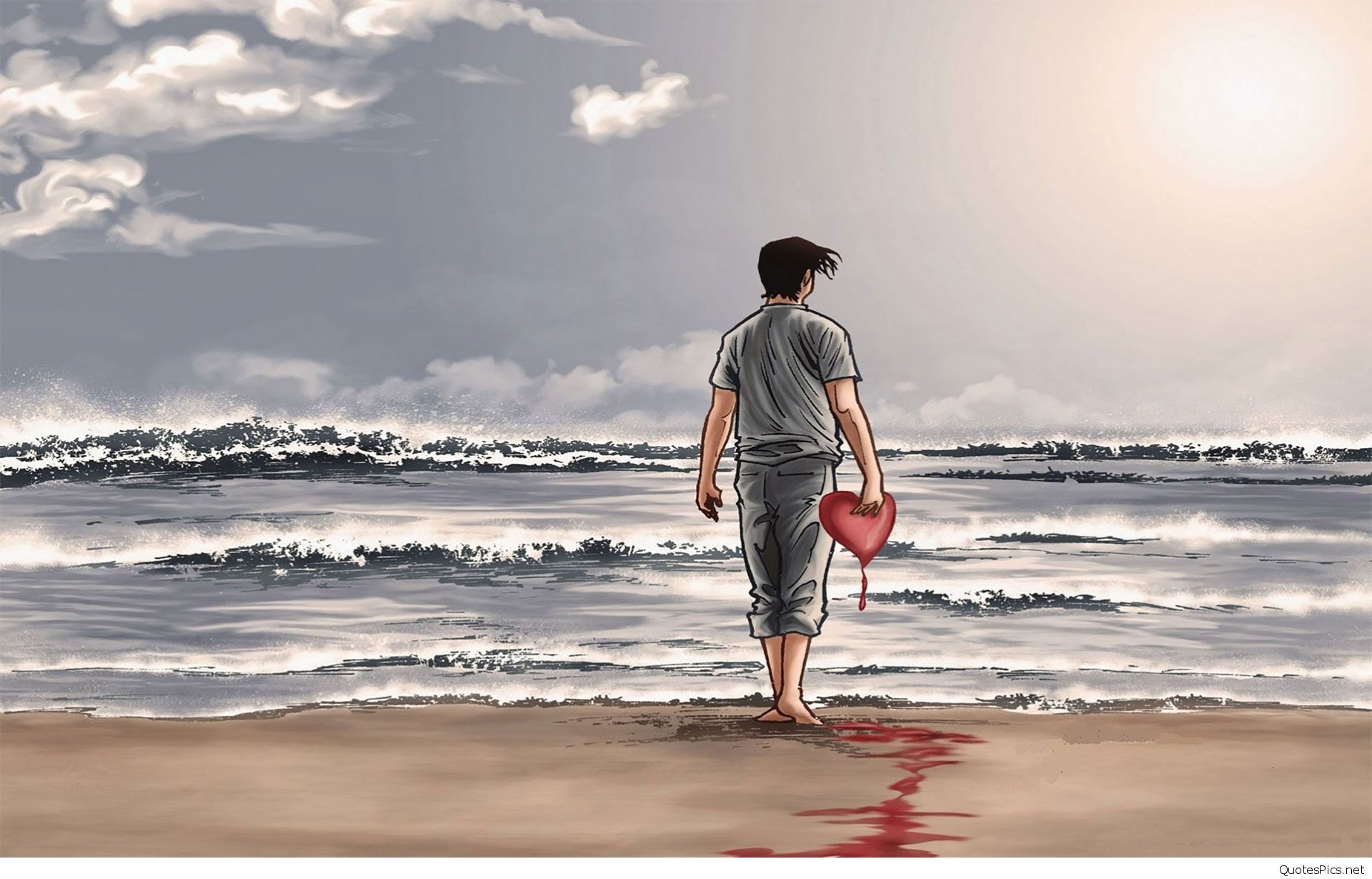 Sad Alone Wallpaper HD