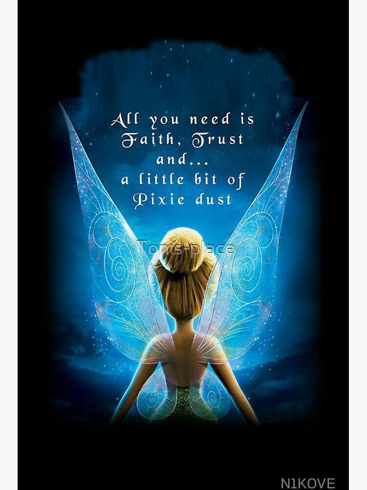 Tinkerbell All You Need Is Faith Art Board Print For Sale By