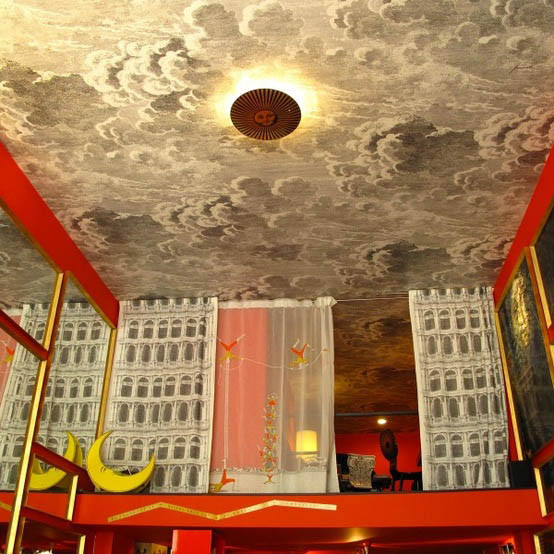  Whimsical Interior Design Cole And Son Fornasetti Nuvolette Wallpaper