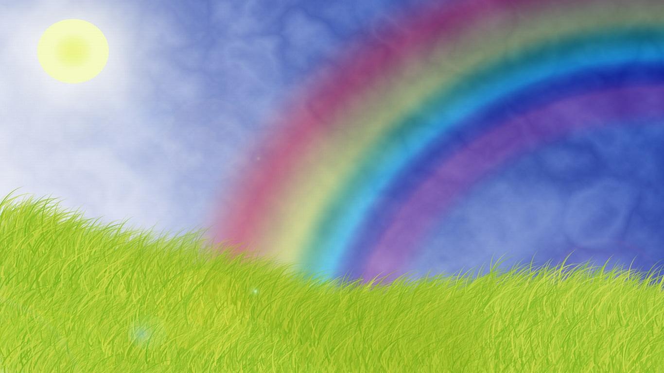 Real Rainbow Background Wallpaper