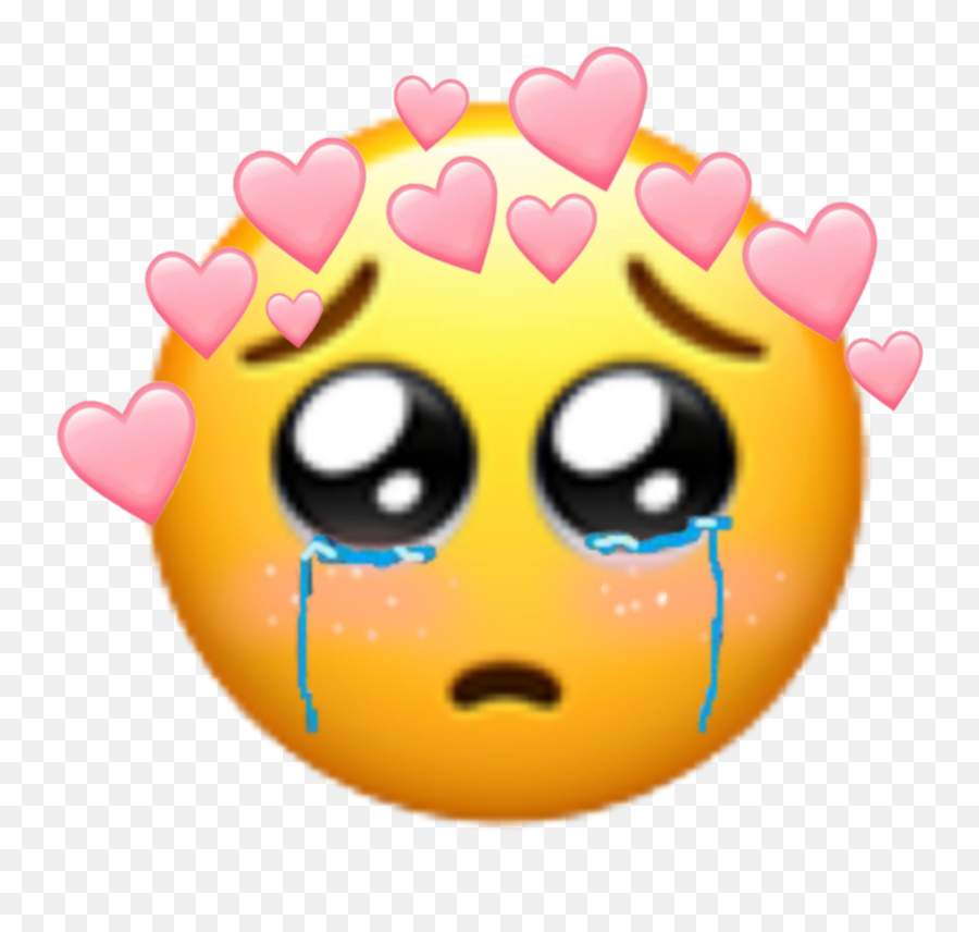 Emoji Cry Happytears Sticker iPhone Sad Face Blushing