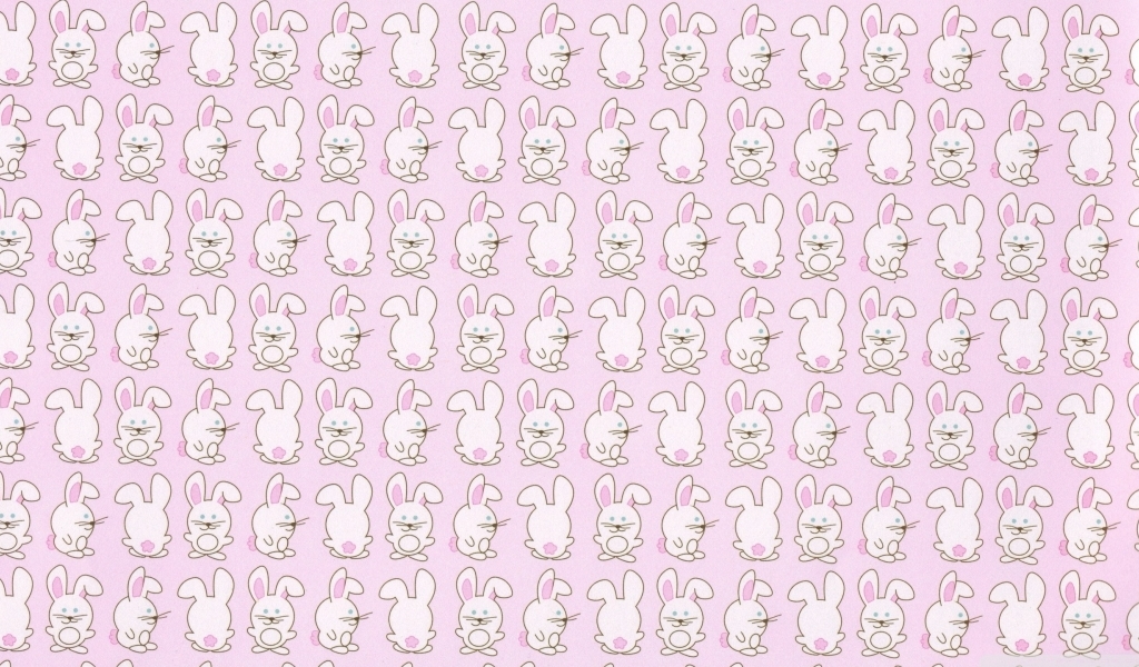 Pink Bunny Texture Wallpaper In Textures With All