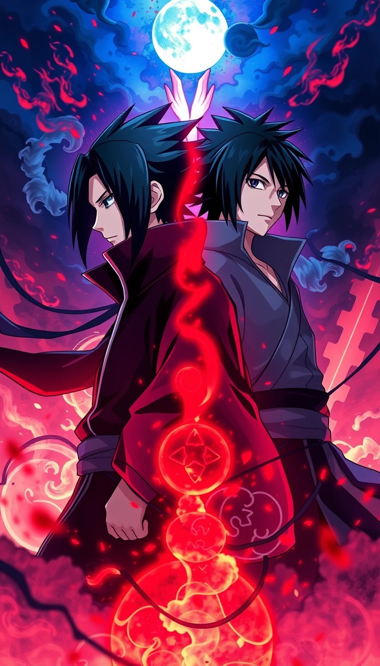 Itachi Sasuke Phone Wallpaper