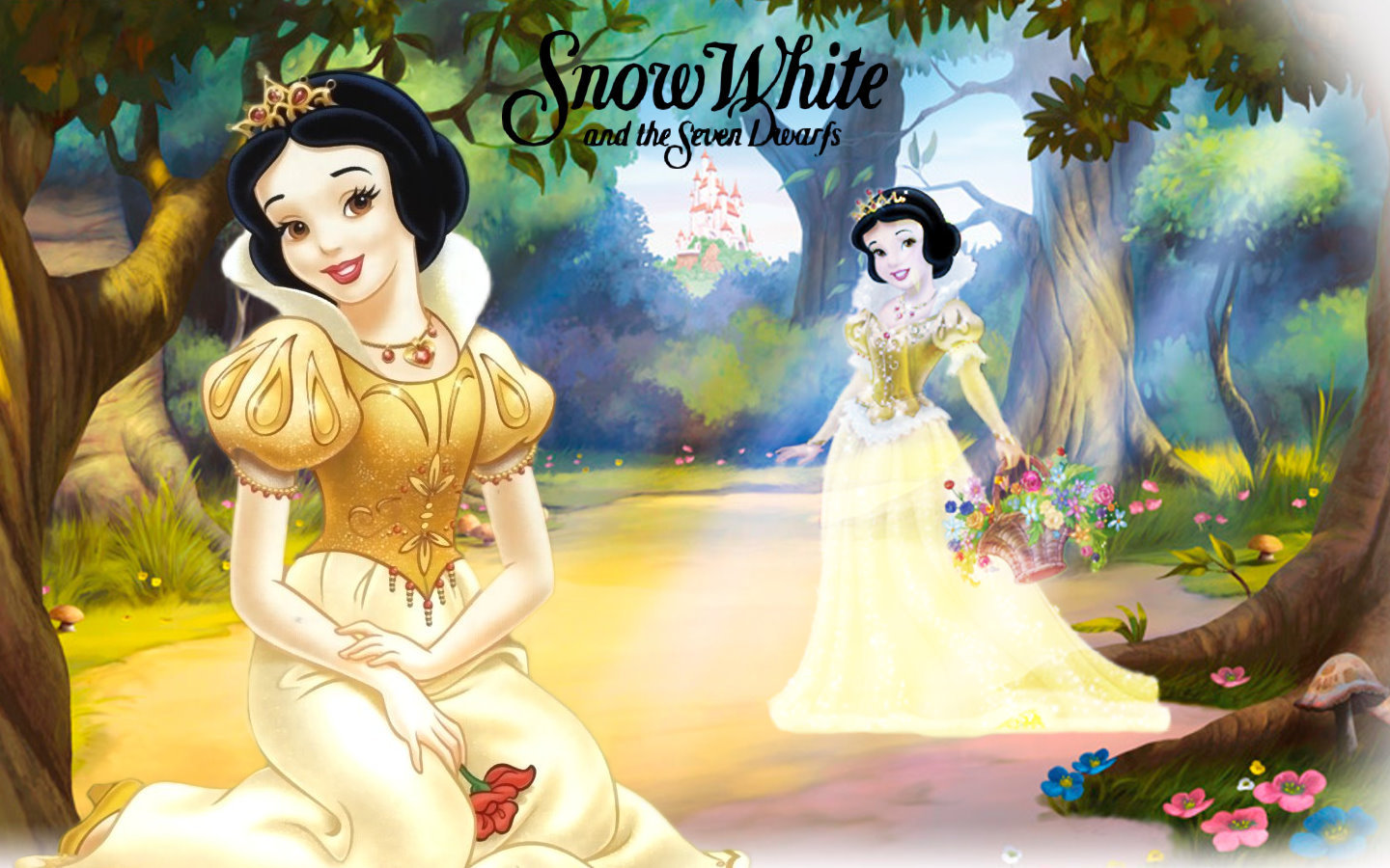 Snow White Forest Wallpaper