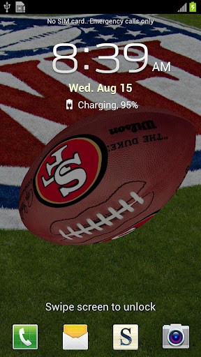 View bigger   San Francisco 49ERS 3D LWP for Android screenshot