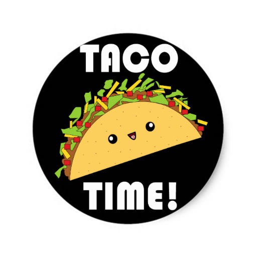 Cute Taco Background Kawaii Time