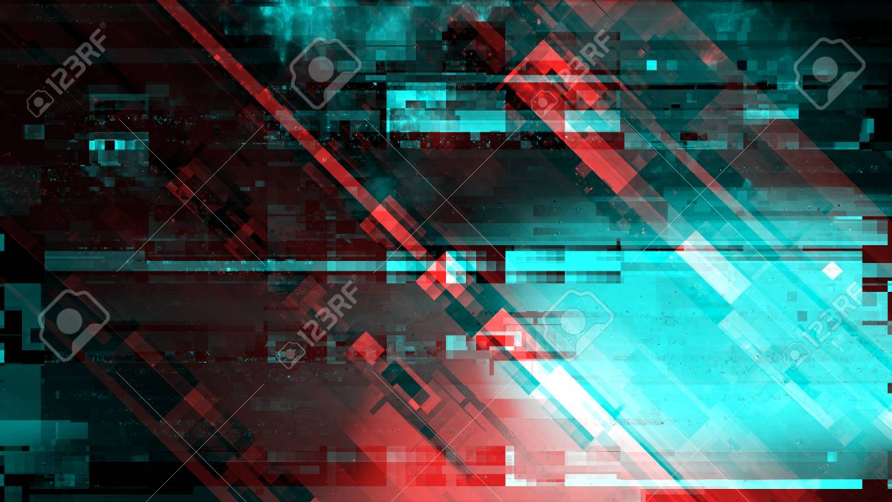 Modern Technology Background Cyber Abstract Digital Glitch