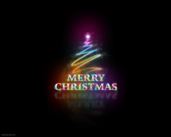 Background This Wallpaper Features A Multicolored Merry Christmas