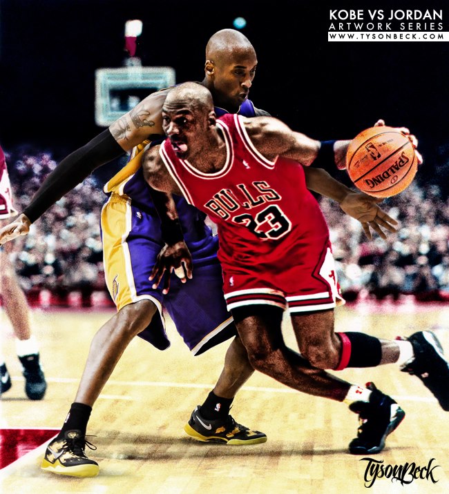 Kobe Bryant Vs Michael Jordan Sick Photoshoped Photo By Tyson Beck