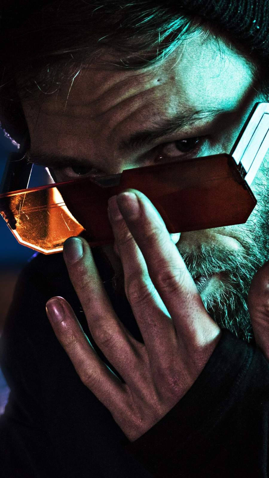 Cool Shades Cyberpunk iPhone X Wallpaper