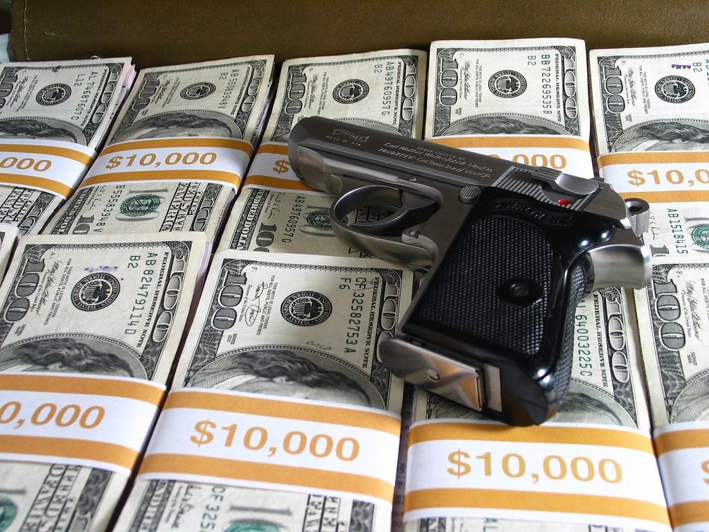 Gun Money Stock Photo 143931109  Shutterstock