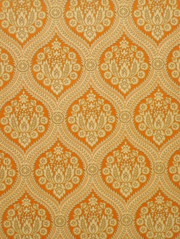 60s Baroque Wallpaper With Stylish Pattern