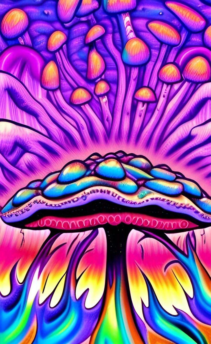 Fantasy Mushrooms Art Prints