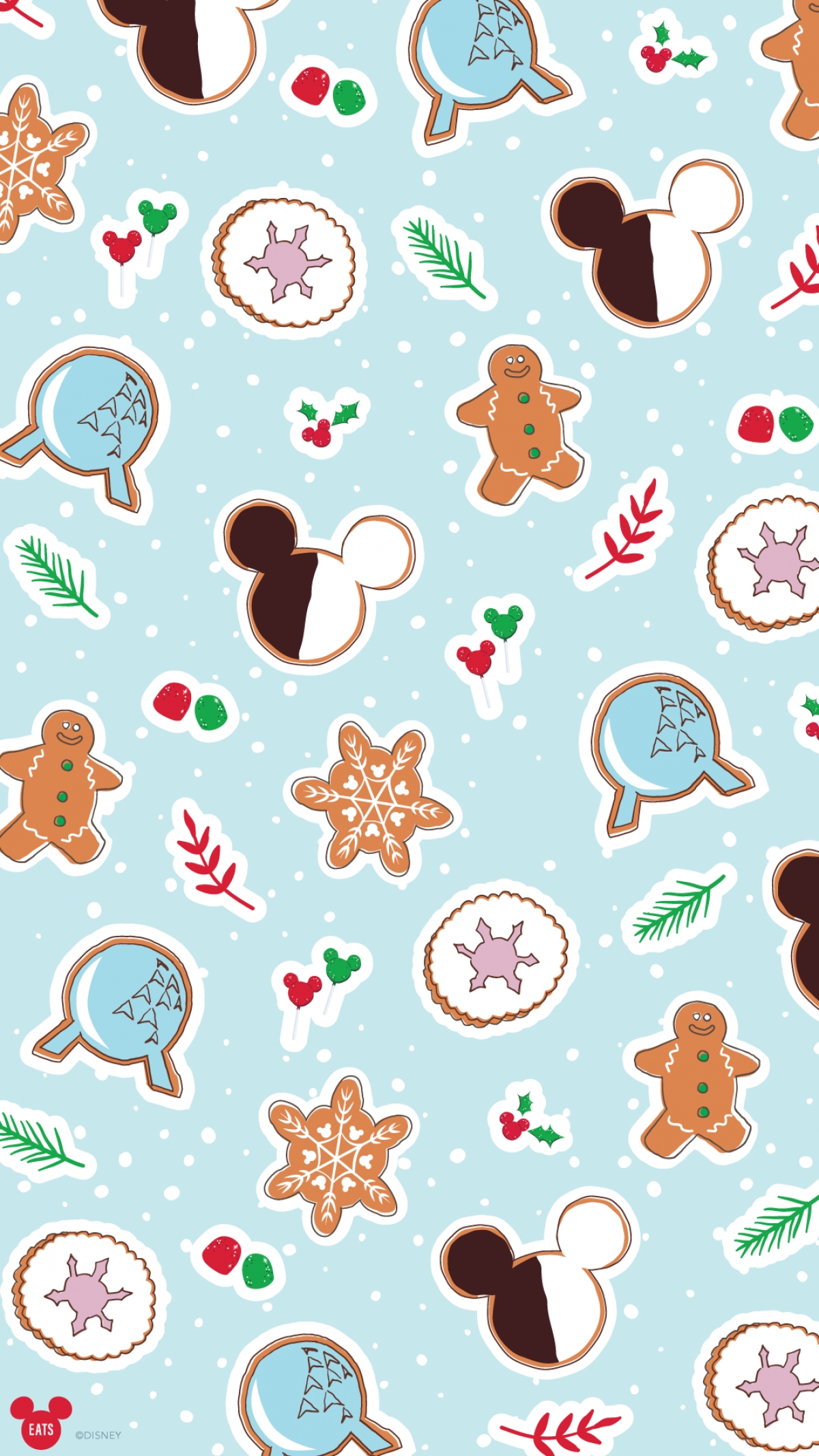 Disney Christmas iPhone Wallpaper